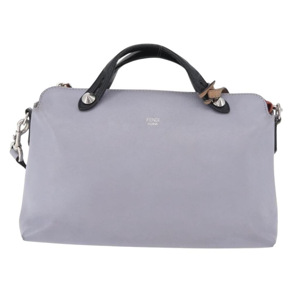 Fendi Leather By The Way Medium Handbag Purple
